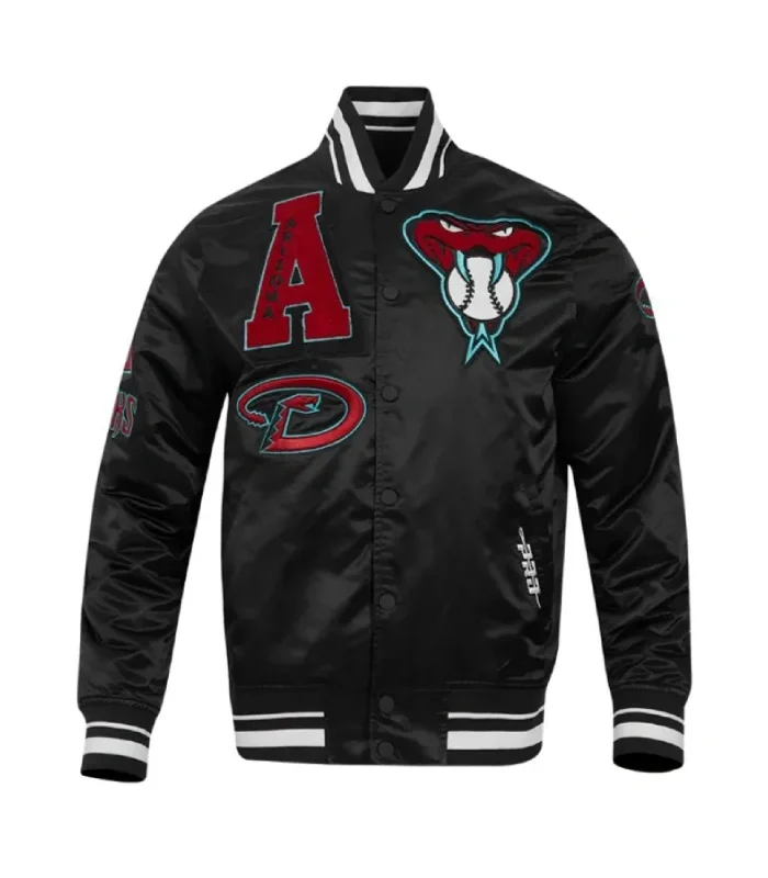 Arizona Diamondbacks Satin Mashup Classic Rib Jacket