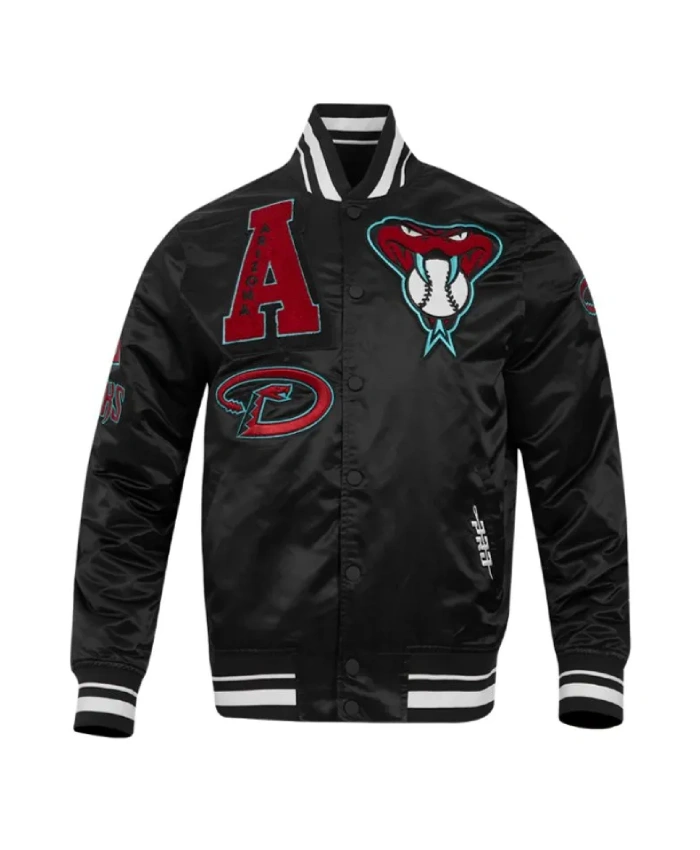 Arizona Diamondbacks Satin Mashup Classic Rib Jacket