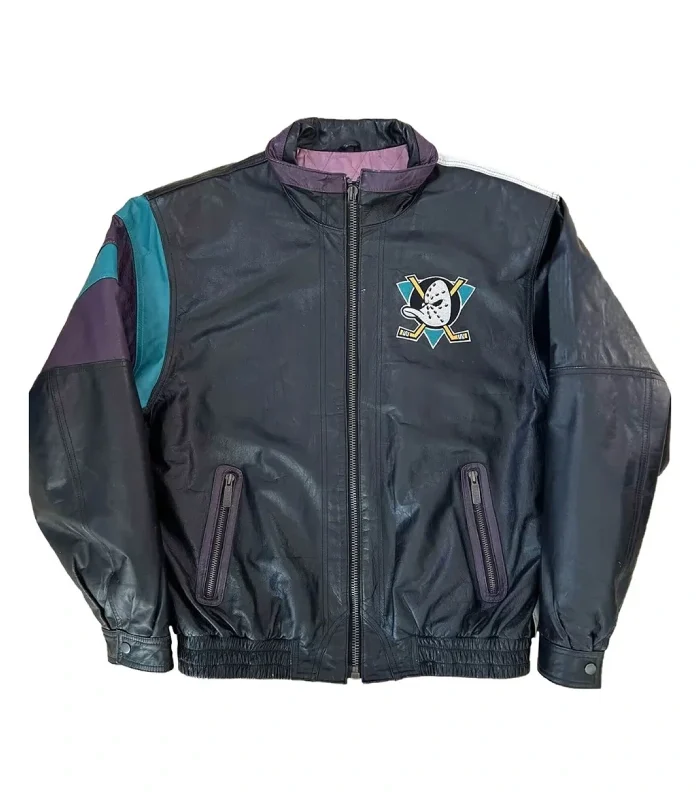 Anaheim Ducks Multi-Color Leather Jacket