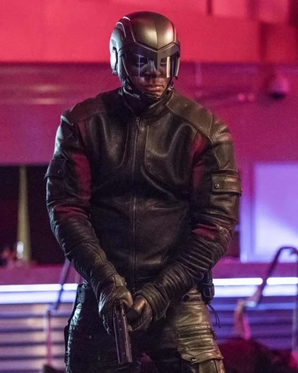 Arrow S06 John Diggle Padded Leather Jacket