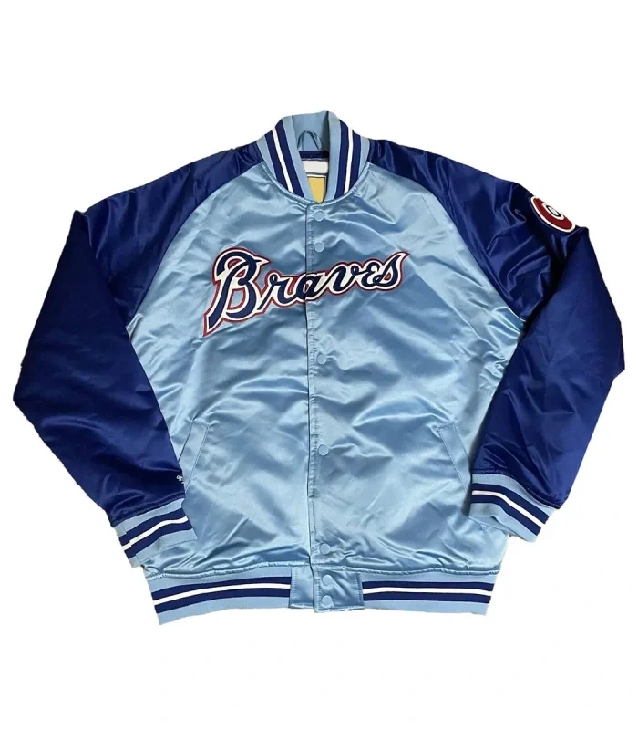 Atlanta Braves Reload Blue Satin Jacket