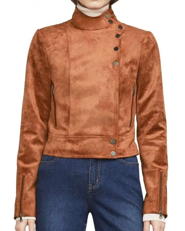 Arrow Dinah Drake Brown Leather Jacket