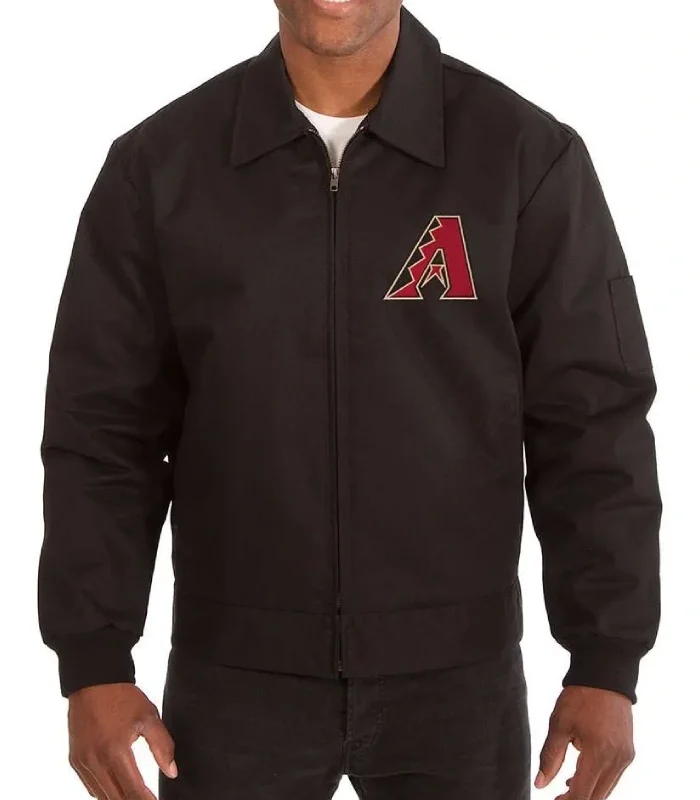 Arizona Diamondbacks Black Cotton Workwear Jacket